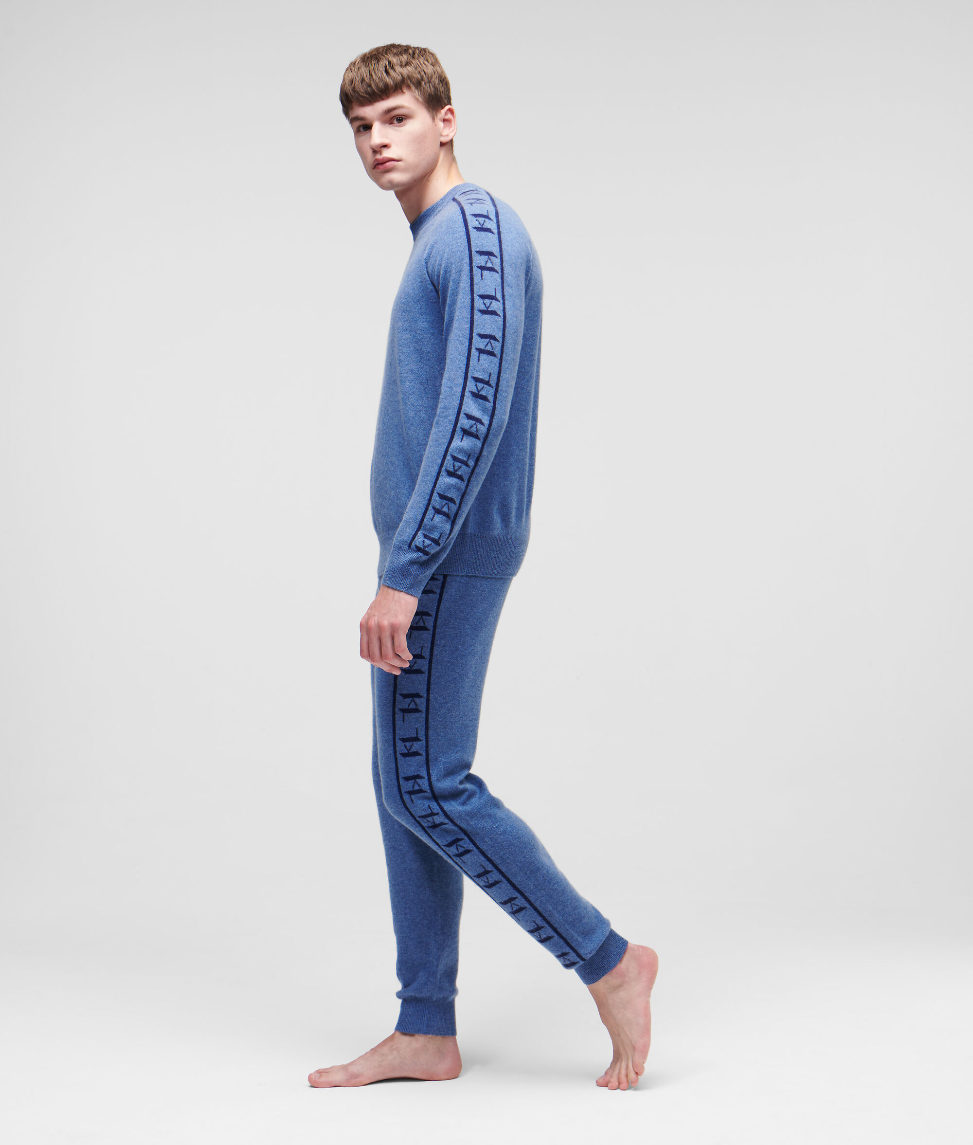 (image for) Affordable CASHMERE KL MONOGRAM JACQUARD SWEATPANTS